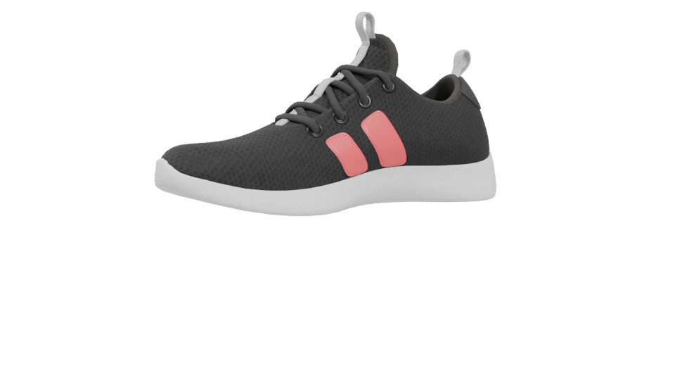 Stylish Modern Sports Shoes 3D - Professional 3D Model Render 4