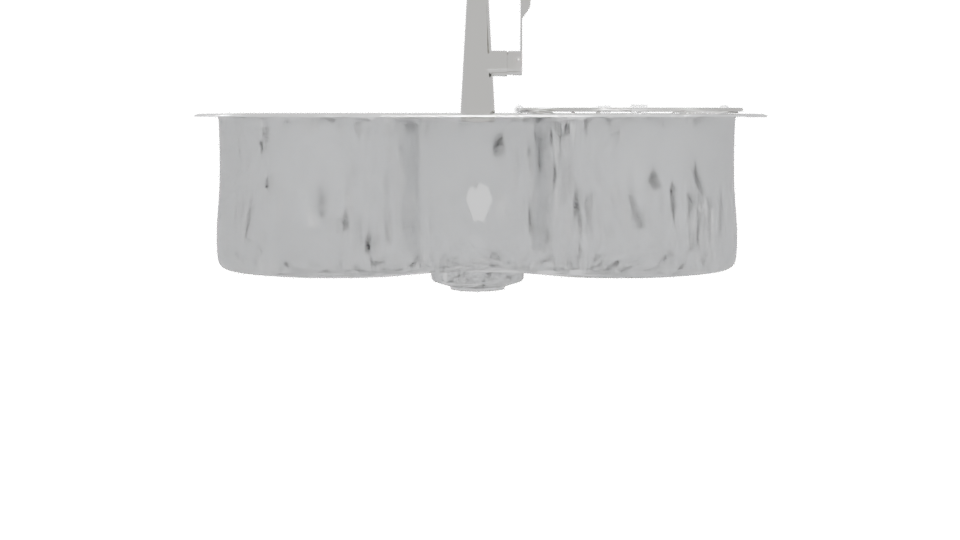 Stylish Kitchen Stainless Sink - Professional 3D Model Render 11
