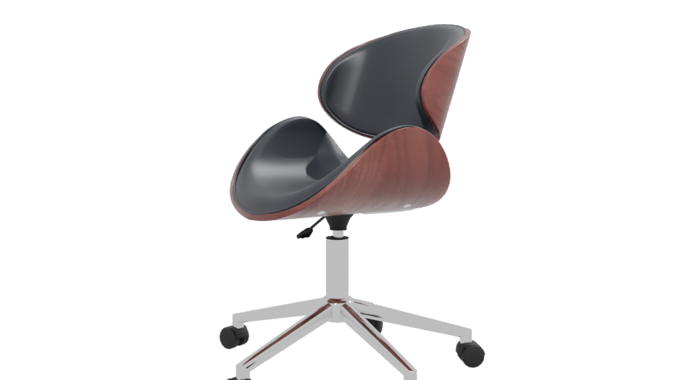 Sleek Modern Office Chair 3D - Professional 3D Model Render 13