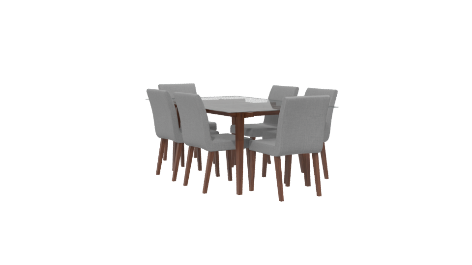 Stylish Dining Table Set 3D - Professional 3D Model Render 13