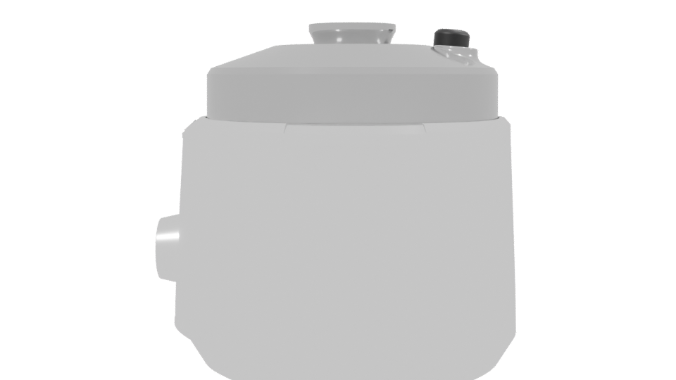 Compact Electric Pressure Cooker 3D - Professional 3D Model Render 2