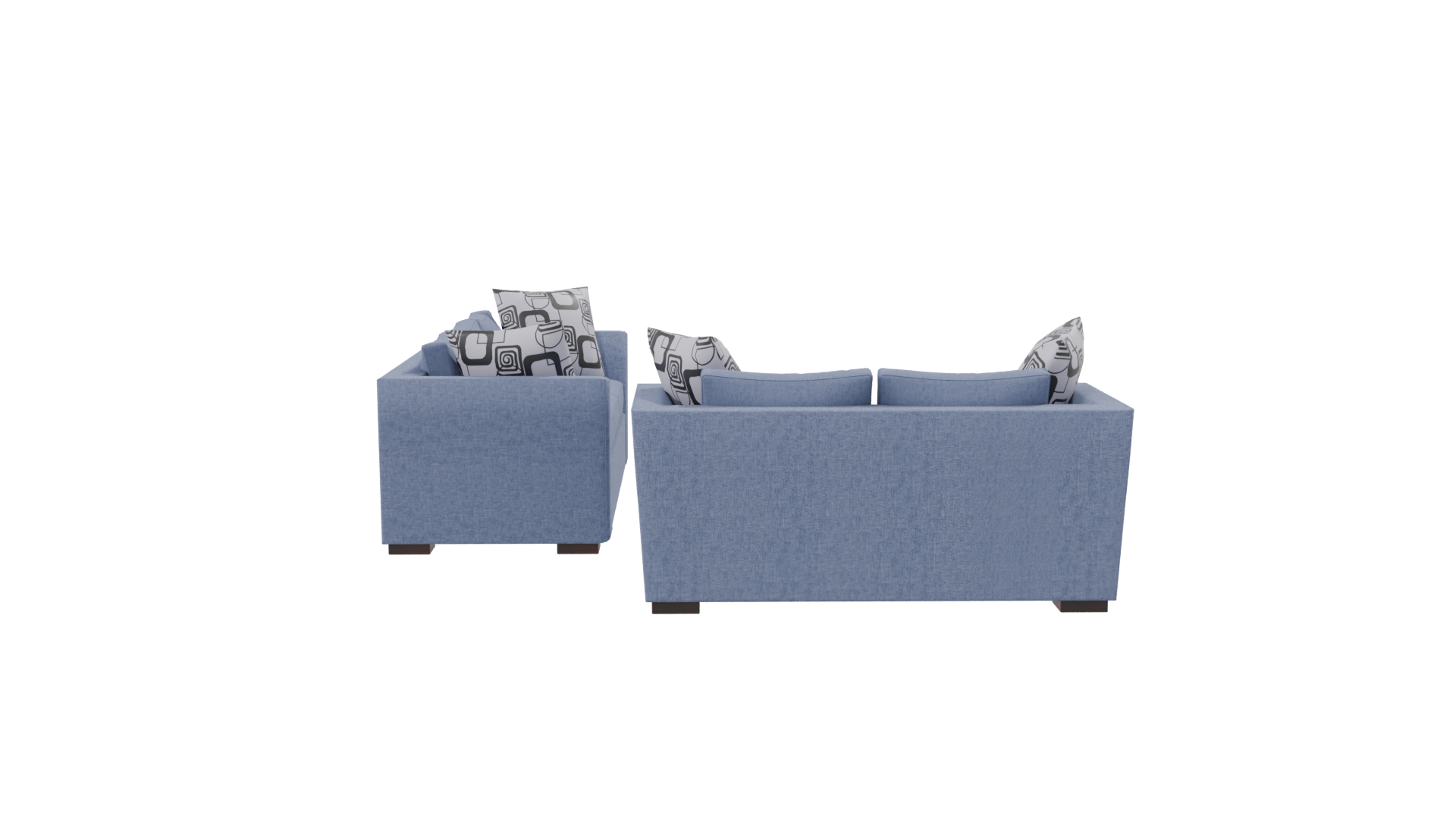 Contemporary Fabric Sofa Set 3D Model - Professional 3D Model Render 8