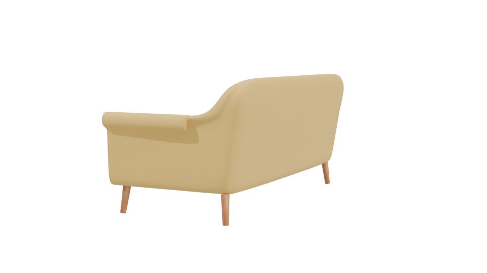 Stylish Modern Sofa 3D Model - Professional 3D Model Render 3