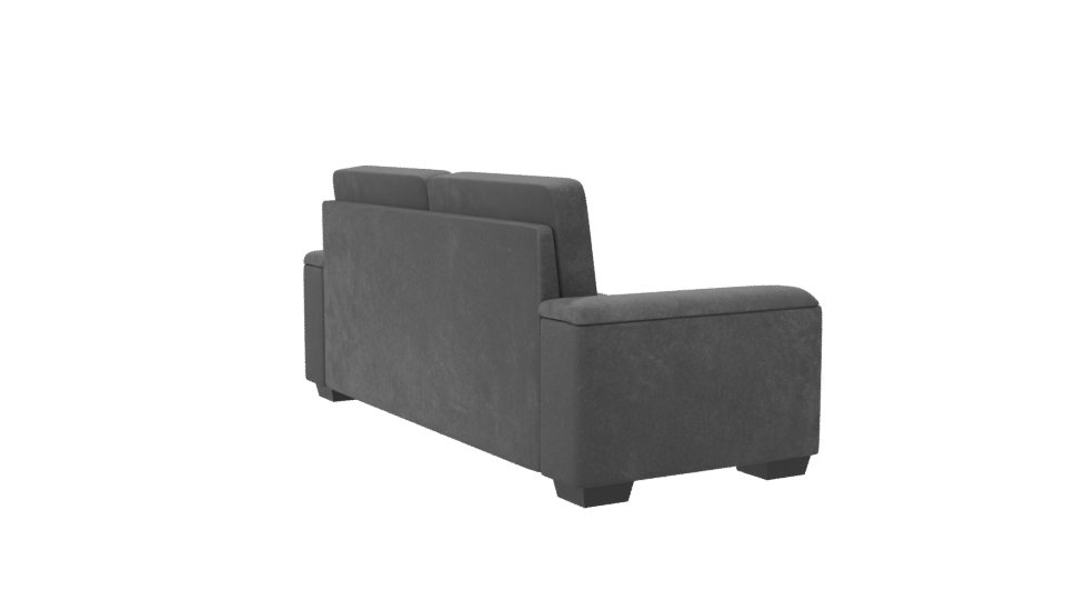 Contemporary Gray Fabric Sofa 3D - Professional 3D Model Render 7