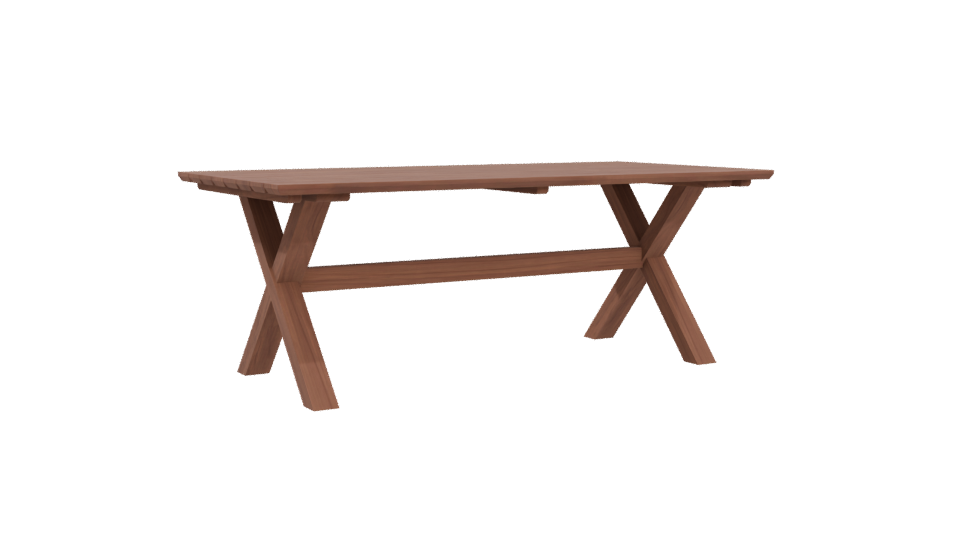 Kimberly Teak Dining Table 3D - Professional 3D Model Render 4