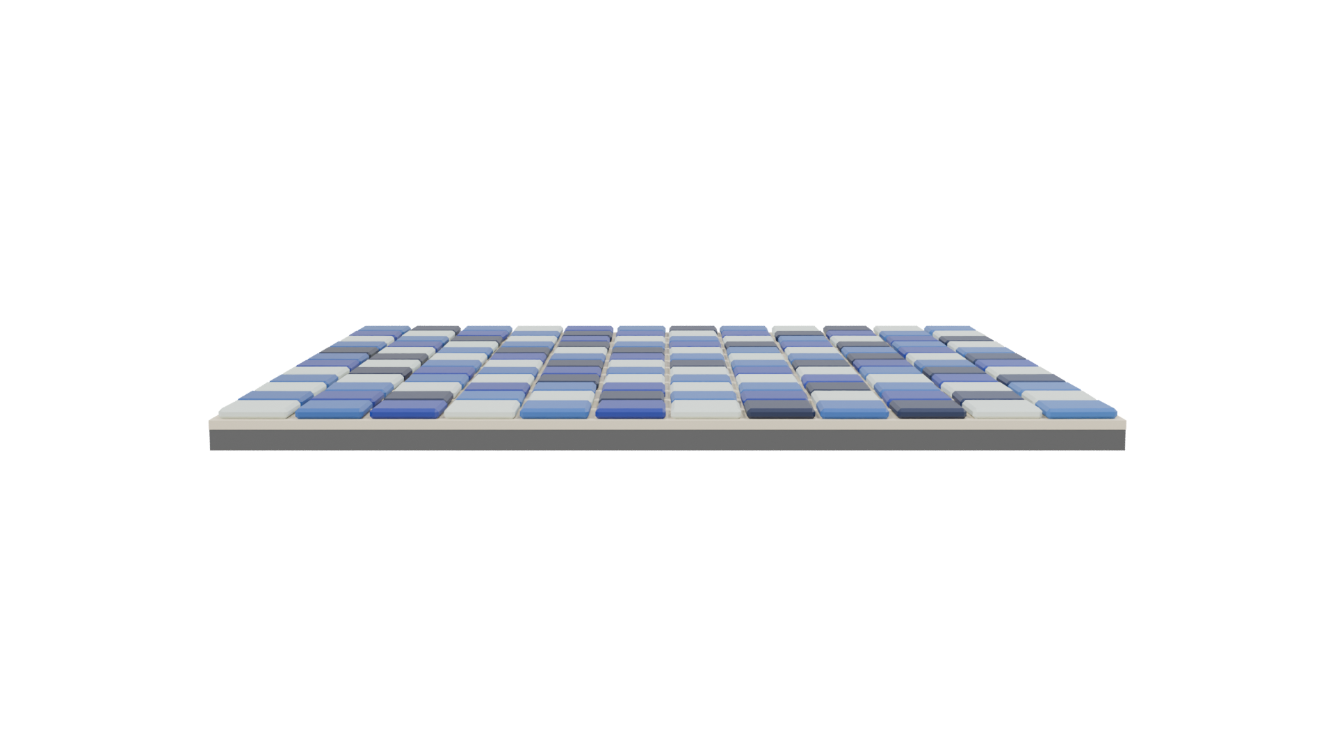 Stylized Blue Tile Floor Model - Professional 3D Model Render 2