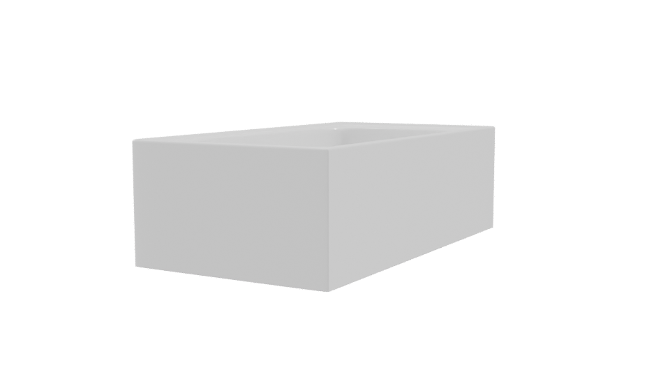 Minimalist Bathtub 3D Model - Professional 3D Model Render 9