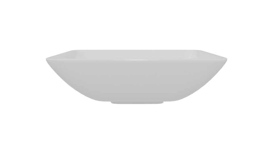 Sleek Ceramic Serving Bowl 3D - Professional 3D Model Render 5