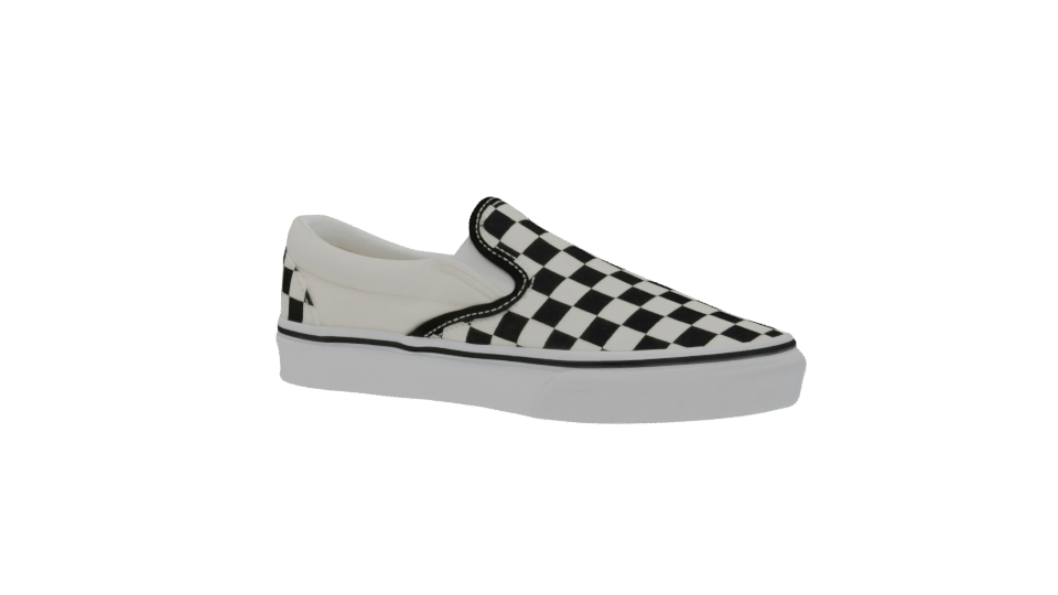 Stylish Slip-On Checkerboard Sneakers 3D Model - Professional 3D Model Render 12