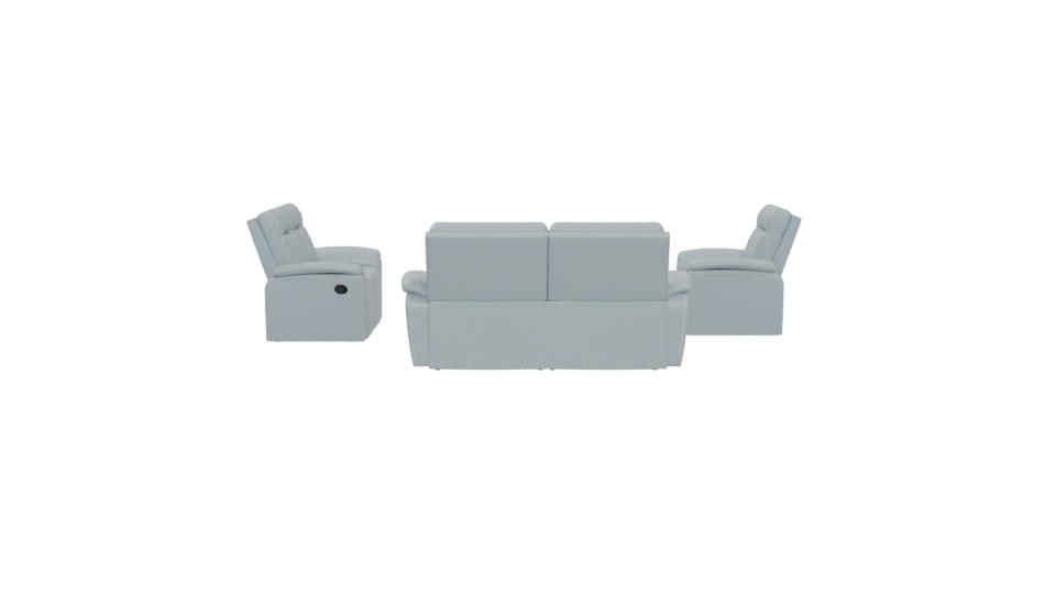 Reclining Sofa Set 3D Model - Professional 3D Model Render 5