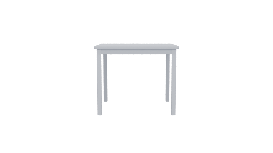 Stylish Minimalist White Table - Professional 3D Model Render 5