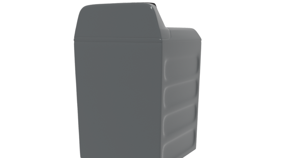 Sleek Top-Loading Washing Machine 3D Model - Professional 3D Model Render 6