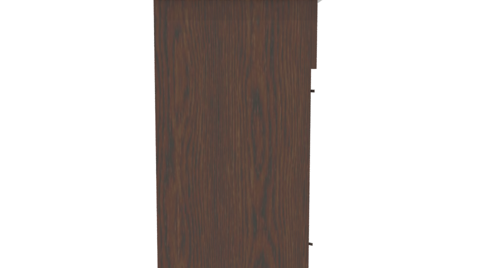 Stylish Modern Wooden Storage Cabinet 3D Model - Professional 3D Model Render 8