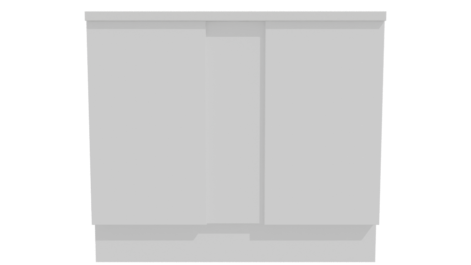 Stylish Modern Reception Desk 3D - Professional 3D Model Render 11