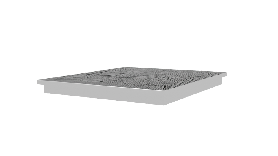 Sleek Induction Cooktop 3D Model - Professional 3D Model Render 3