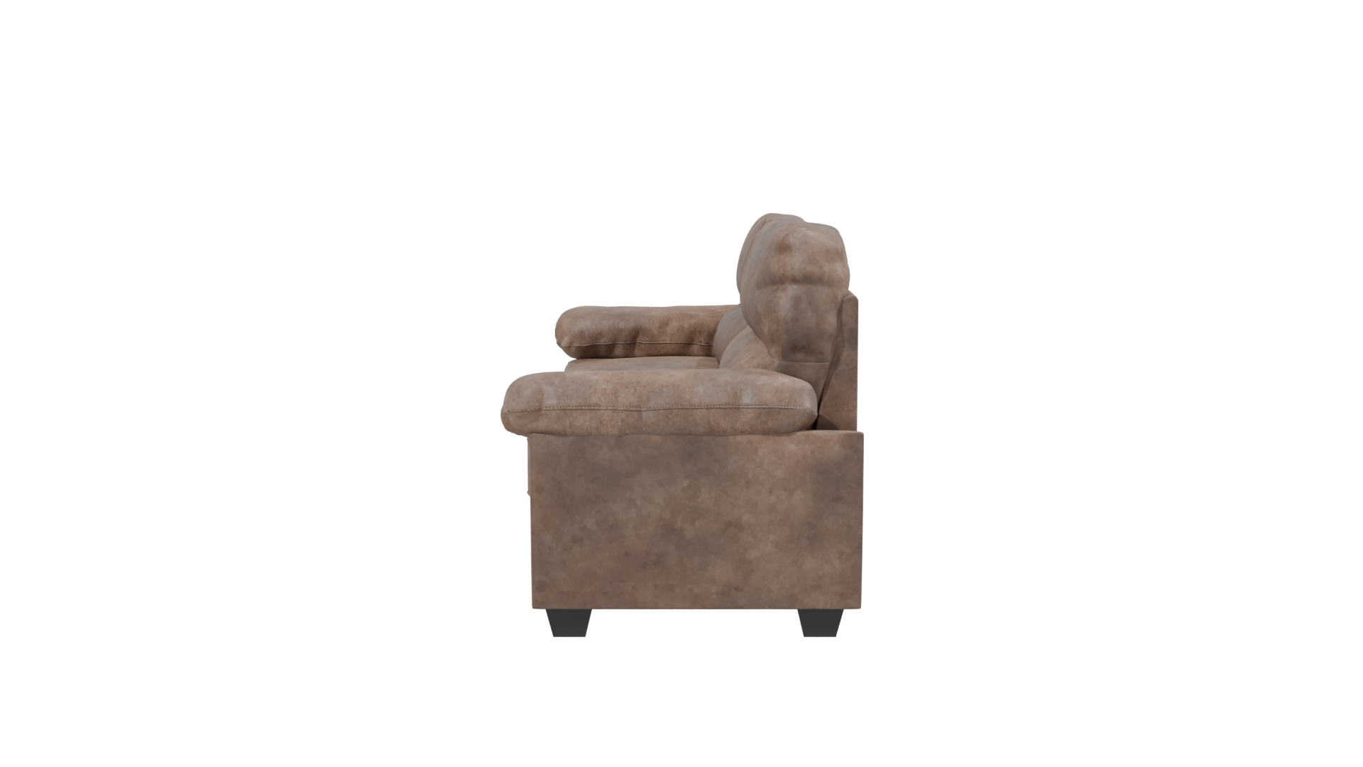 Stylish Leather Sofa Model - Professional 3D Model Render 2