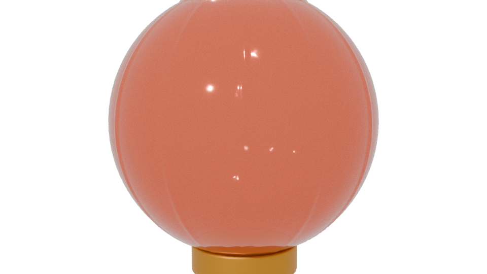 Stylish Modern Glass Lantern 3D Model - Professional 3D Model Render 6