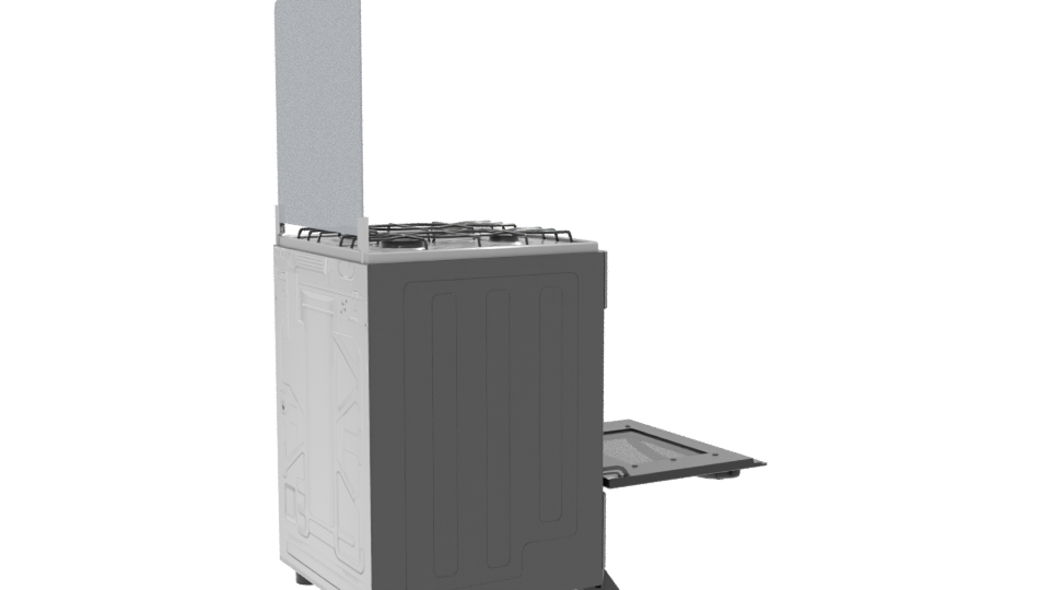 Modern Gas Stove 3D Model - Professional 3D Model Render 7