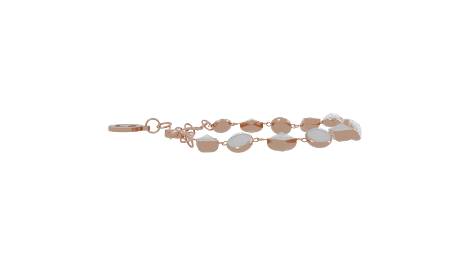 Elegant Rose Gold Bracelet 3D - Professional 3D Model Render 2