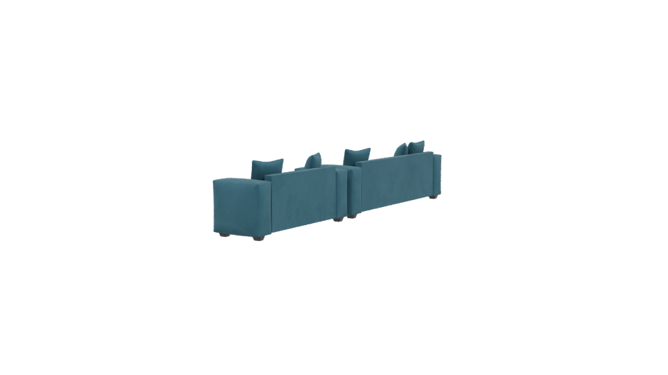 Stylish Modern Sofa Set 3D Model - Professional 3D Model Render 3