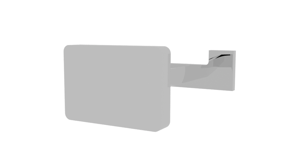 Stylized Metal Clip Holder Model - Professional 3D Model Render 6