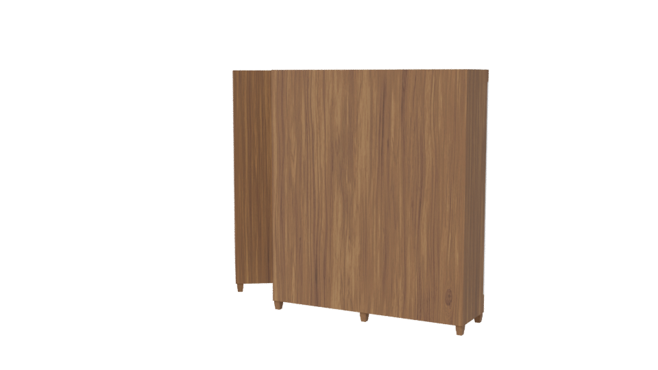 Stylish Wooden Wardrobe Set 3D - Professional 3D Model Render 7