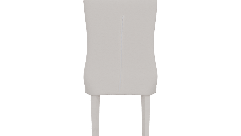 Elegant White Dining Chair 3D - Professional 3D Model Render 5
