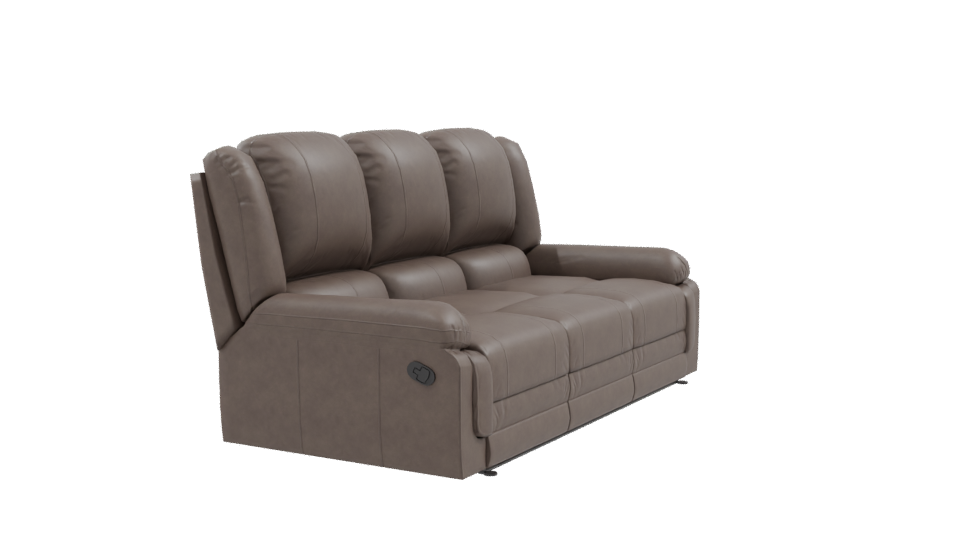 Stylish Modern Reclining Sofa 3D Model - Professional 3D Model Render 9