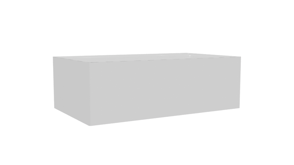 Elegant Modern Bathtub 3D Model - Professional 3D Model Render 4