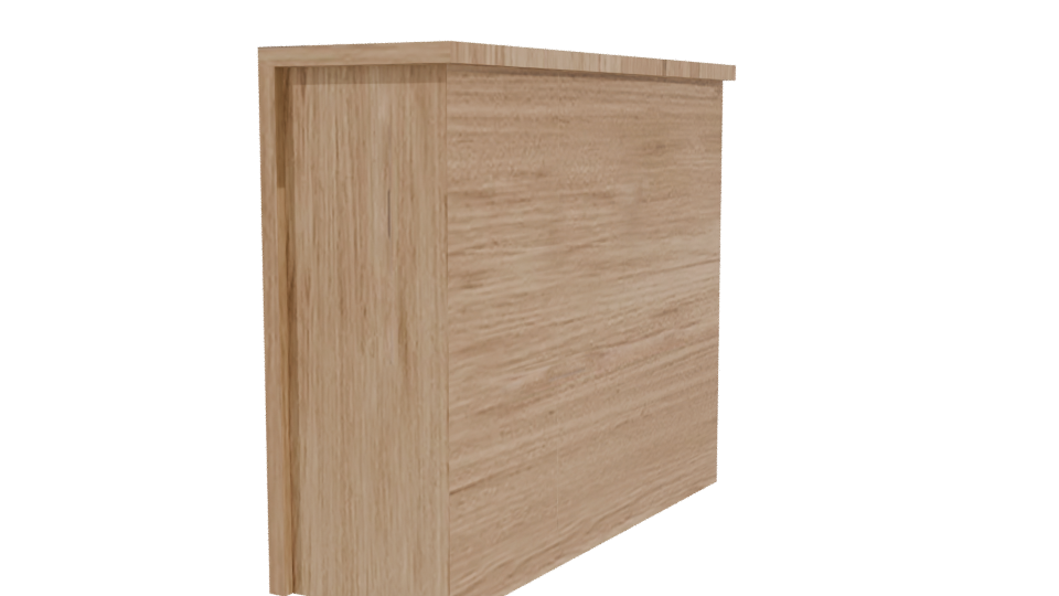 Modern Wooden GAVETERO 3D Model - Professional 3D Model Render 3