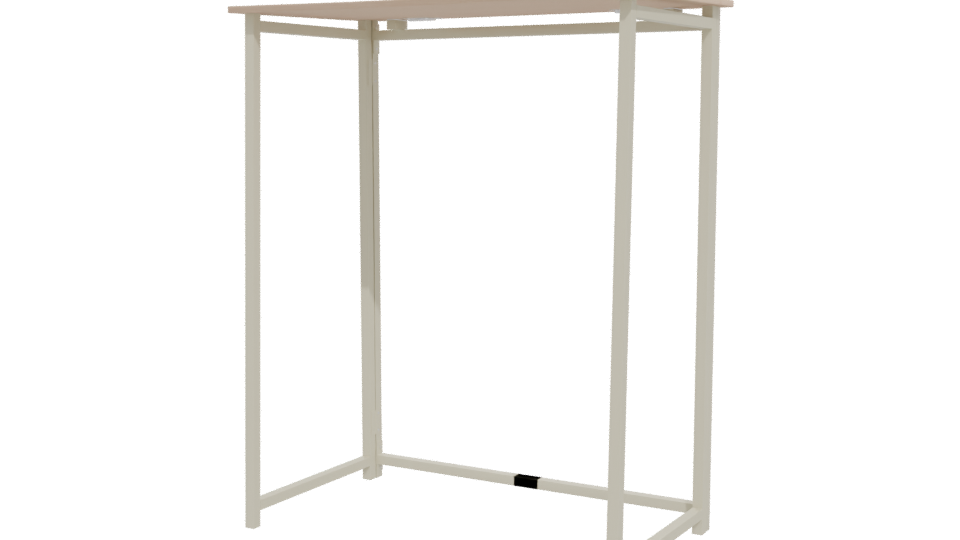 Foldable Metal-MDF Desk 3D - Professional 3D Model Render 12