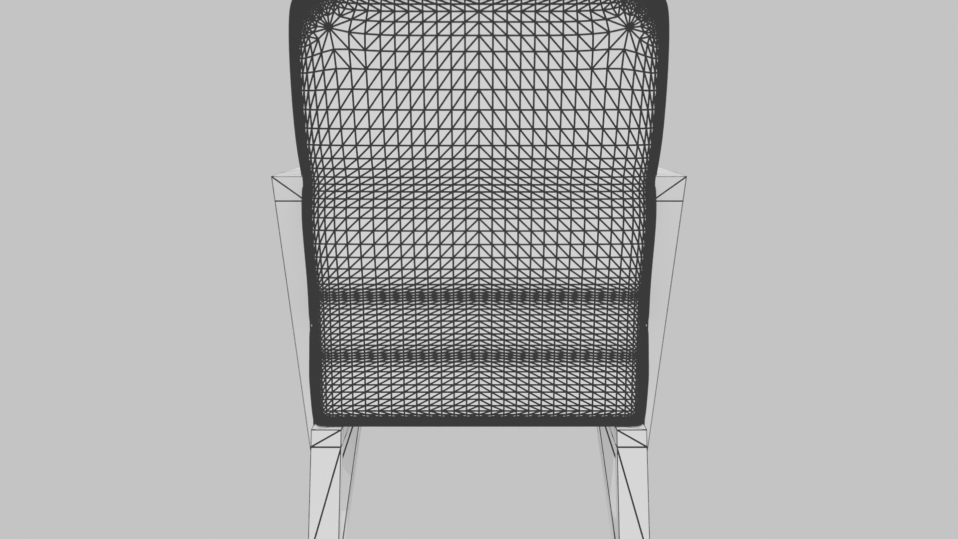 Minimalist Fabric Armchair Model - Professional 3D Model Render 15