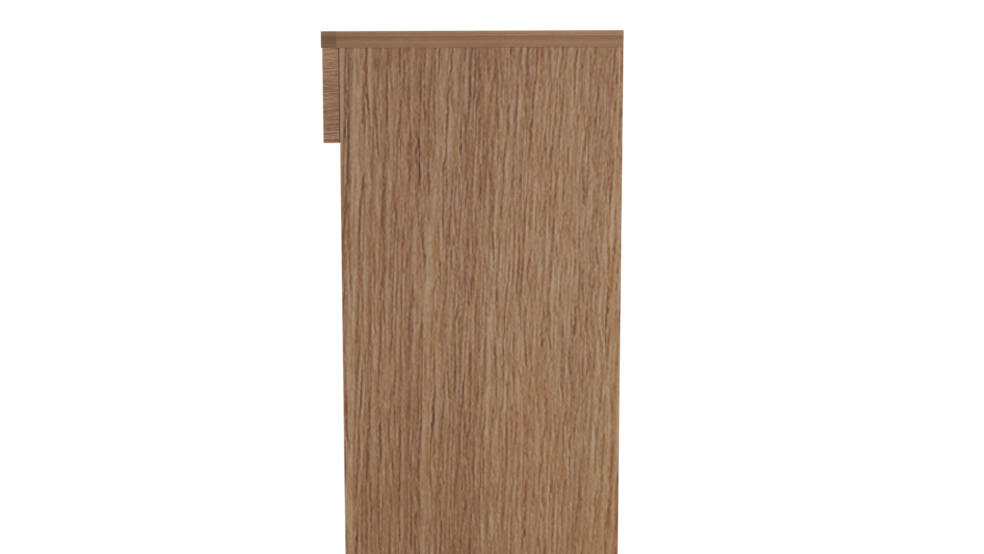 Minimalist Wooden Desk Model - Professional 3D Model Render 2