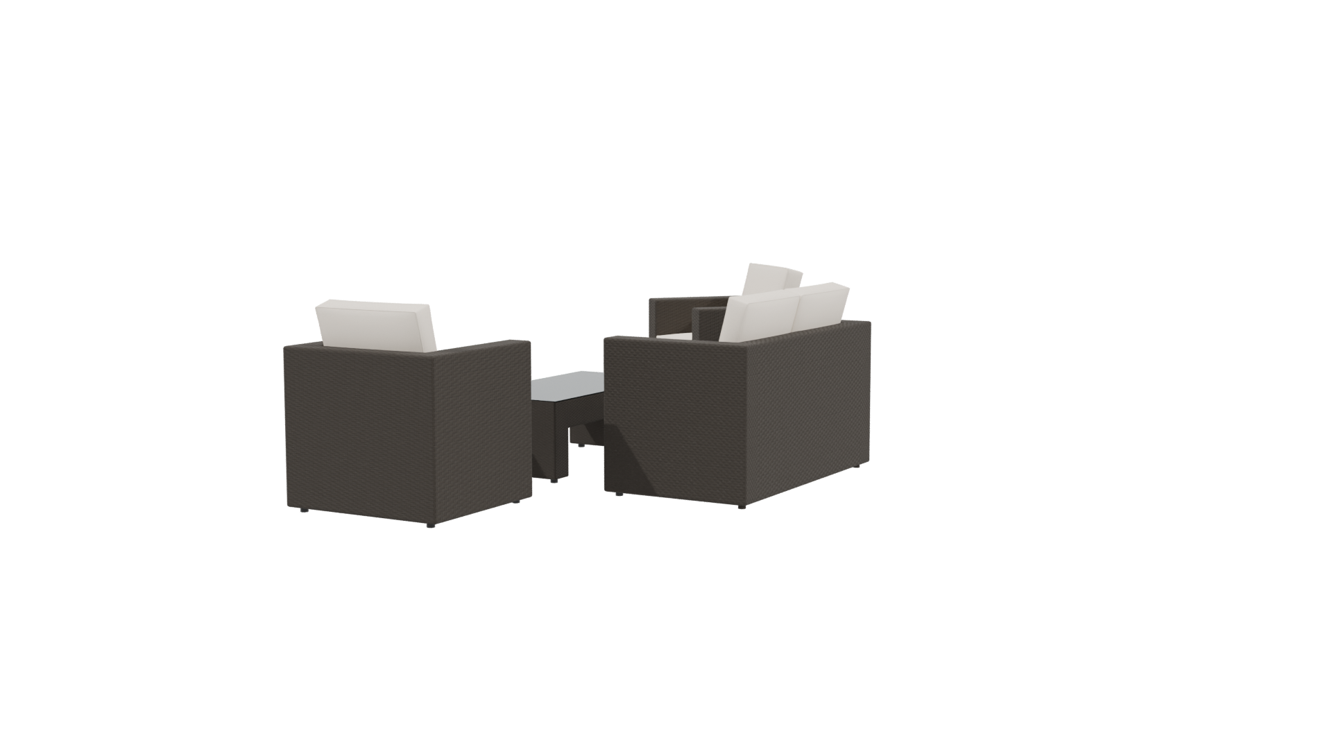 Modern Outdoor Furniture Set 3D - Professional 3D Model Render 3