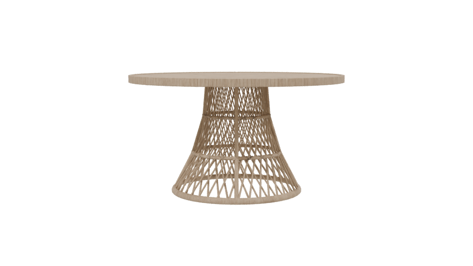 Stylish Round Dining Table 3D - Professional 3D Model Render 2