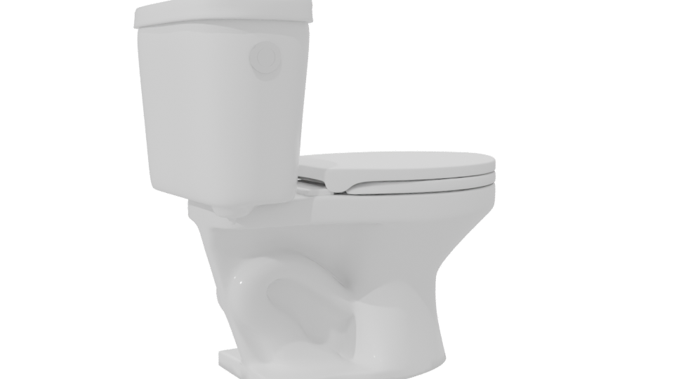 Stylish Modern Toilet 3D Model - Professional 3D Model Render 7