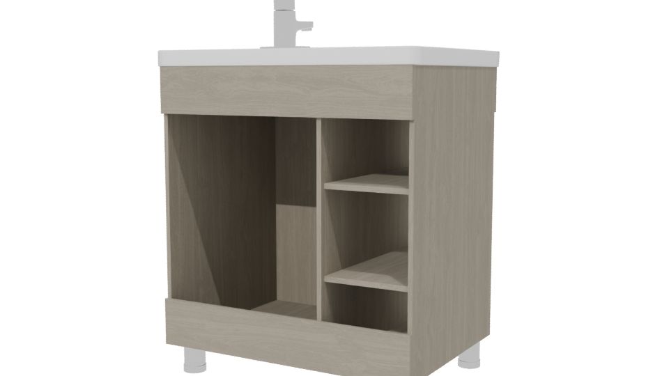 Modern Bathroom Vanity 3D Model - Professional 3D Model Render 6