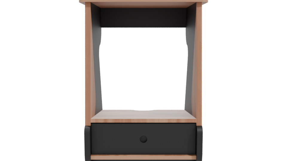 Modern Minimalist Display Shelf 3D - Professional 3D Model Render 11