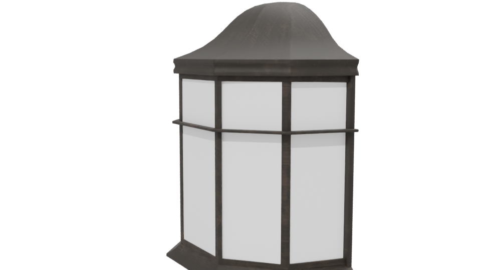 Elegant Octagonal Lantern Model - Professional 3D Model Render 13