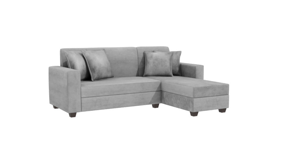 Stylish Modern Sectional Sofa - Professional 3D Model Render 10