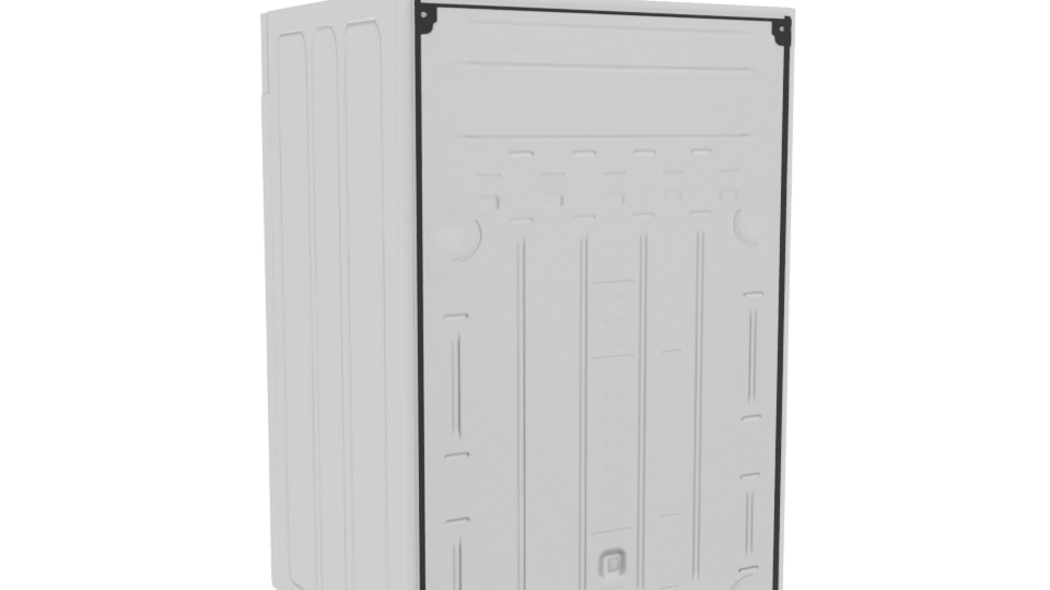 Realistic Front Loading Washer 3D - Professional 3D Model Render 4