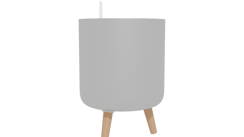 Stylish Metal Planter Pot 3D - Professional 3D Model Render 12