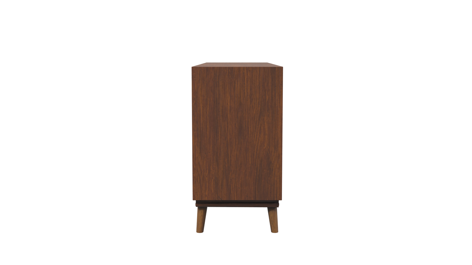 Stylish Wooden Cabinet Model - Professional 3D Model Render 2