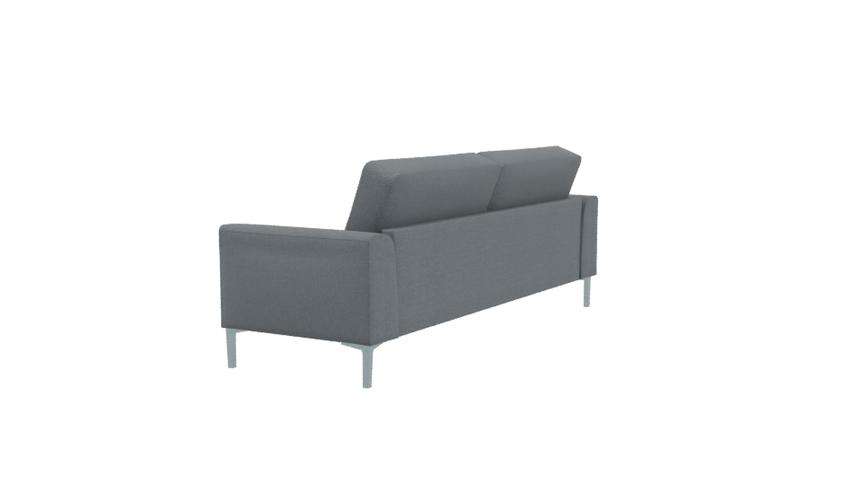 Contemporary Fabric Sofa 3D Model - Professional 3D Model Render 3