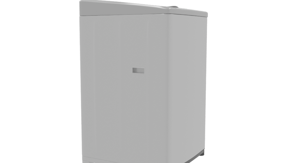 Compact Top-Load Washing Machine 3D - Professional 3D Model Render 9