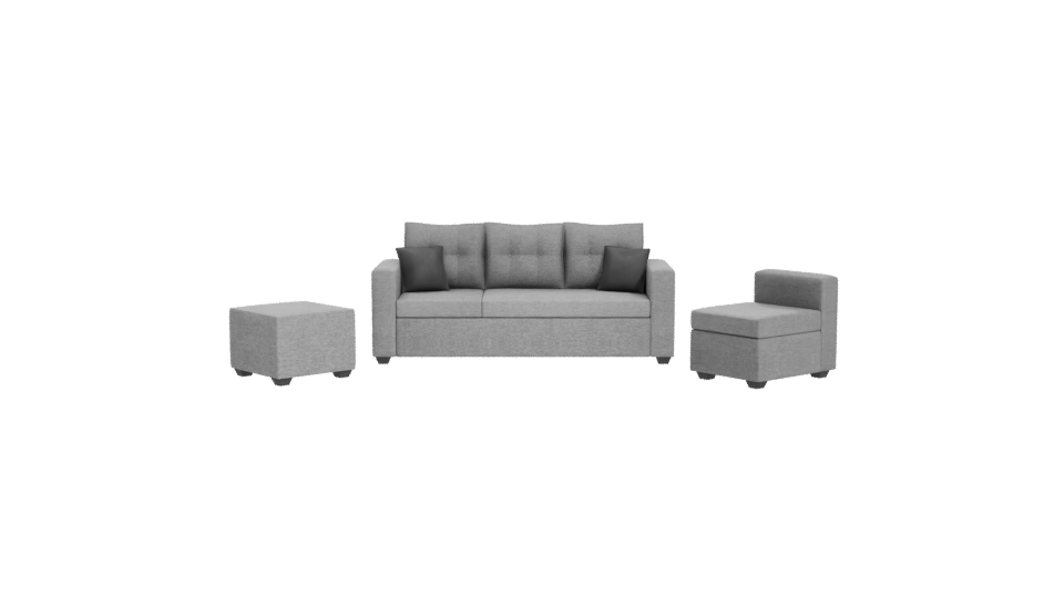 Modern Upholstered Sofa Set 3D Model - Professional 3D Model Render 11