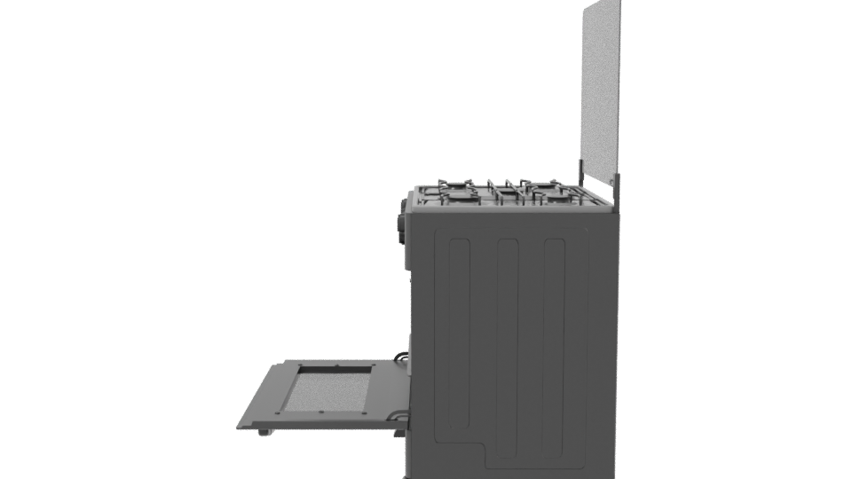 Stylish Gas Range Appliance 3D - Professional 3D Model Render 2