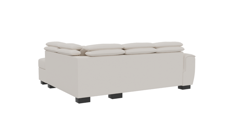 Elegant Modern Sectional Sofa 3D - Professional 3D Model Render 4