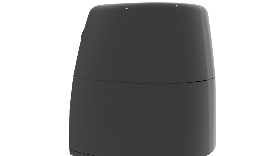 Stylish Black Air Fryer 3D Model for Kitchen Scenes - Professional 3D Model Render 3