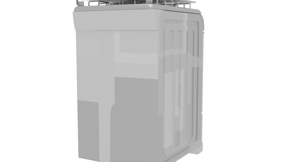 Compact Gas Stove Appliance 3D - Professional 3D Model Render 6